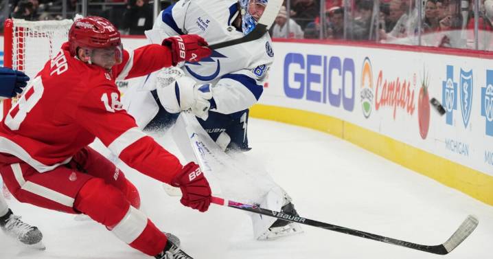 Gourde's unassisted goals power Lightning past Red Wings 6