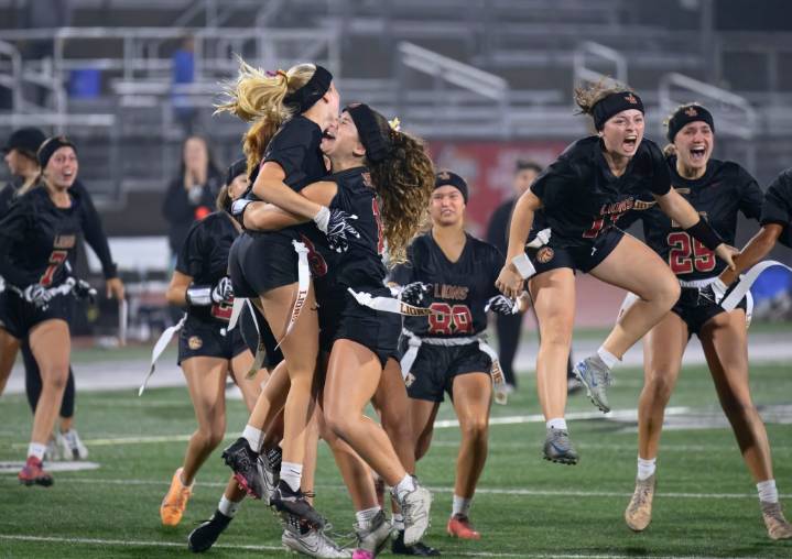 JSerra girls flag football holds off Orange Lutheran to win Division 1 title