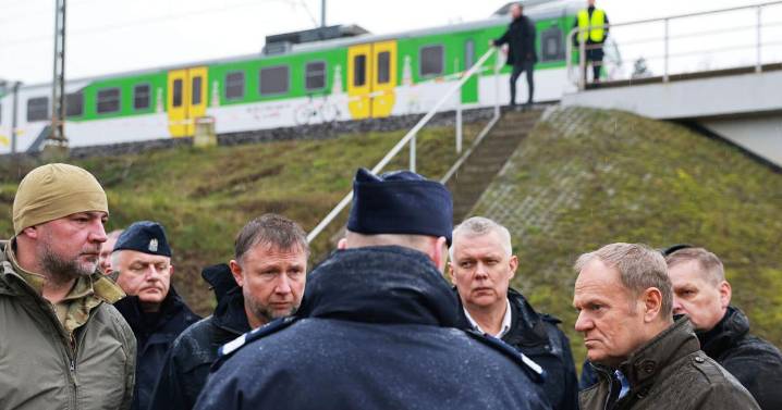 Poland says 2 Ukrainians working for Russia are suspected in railway track blast