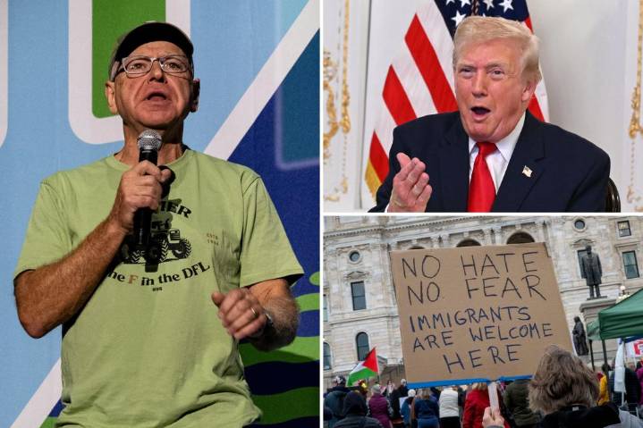 Trump rages over ‘seriously retarded Governor' Tim Walz in furious Thanksgiving message