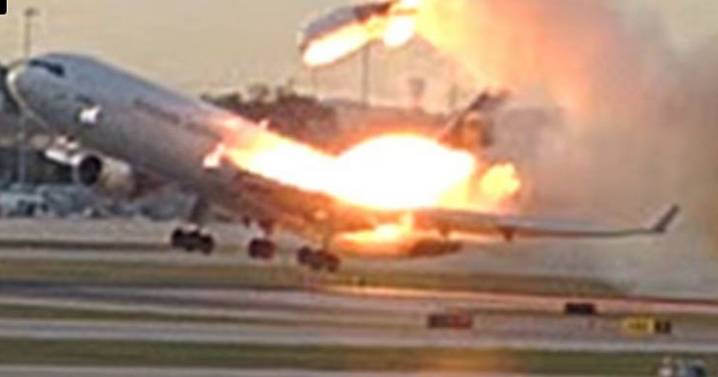 Louisville UPS plane crash horror photos show engine ripping off before blast killed 14