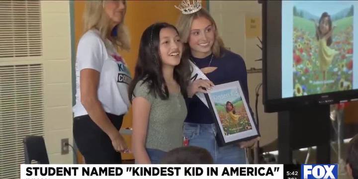 Student in Inman named 'Kindest Kid in America'
