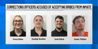 Three former York County corrections officers accused of accepting bribes from an inmate