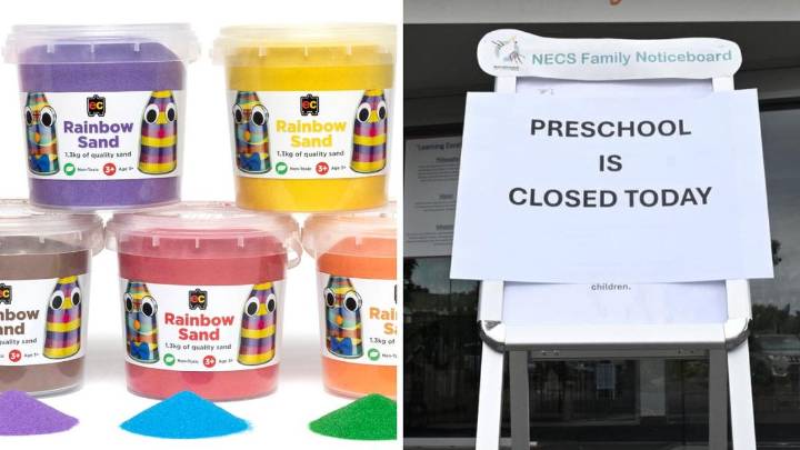 Australian schools closed over asbestos fears linked to popular children’s sand product