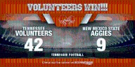 Tennessee Dominates New Mexico State 42