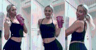 Livvy Dunne Flexes Toned Abs in Workout Fit Video