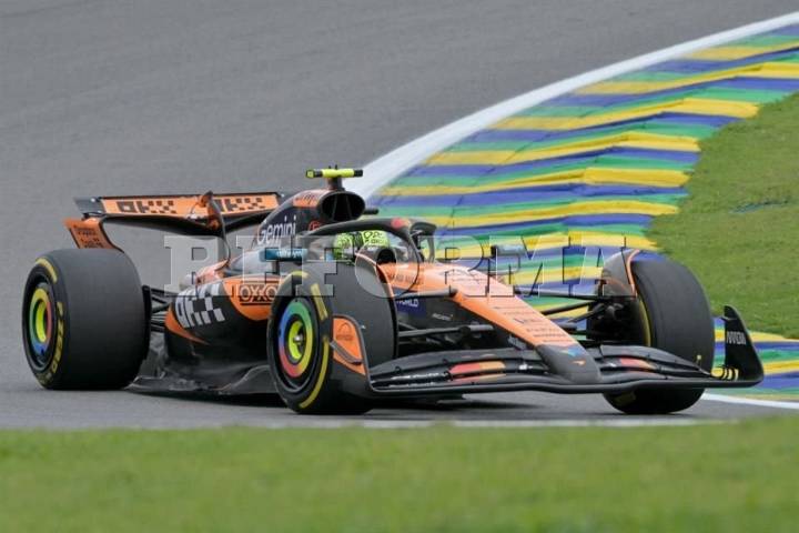 Norris gana Sprint en Brasil; Piastri queda fuera por choque