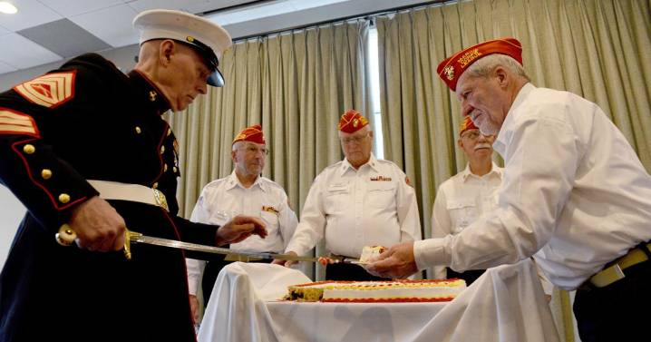 Marine Corp's 250th anniversary brings young and old servicemen together
