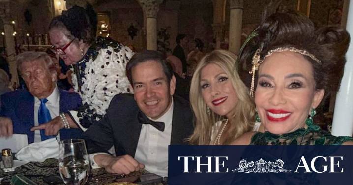 Pauline Hanson, Gina Rinehart sighted at Trump’s Halloween party