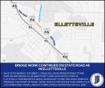 Bridge work continues on State Road 46 in Ellettsville