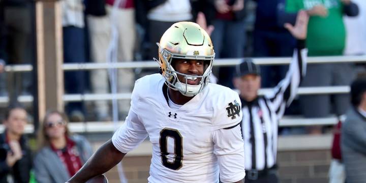 No. 12 Notre Dame overcomes sluggish start, beats Boston College 25