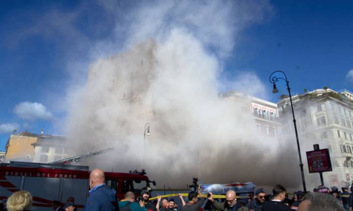 FOTOS: Así quedó la Torre dei Conti tras su colapso en Roma