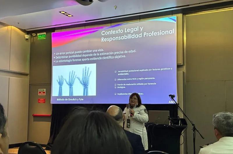 Profesional santiagueña de la Secretaría de Seguridad, presentó un novedoso método de investigación forense