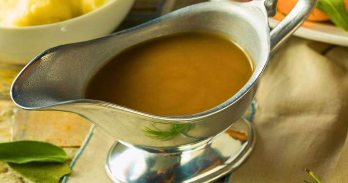 Gravy will taste much better if you add 1 unusual kitchen cupboard item to the stock