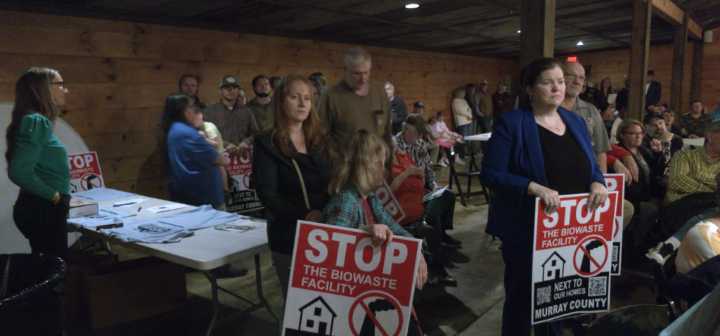 Murray County residents voice opposition to biowaste facility at town hall