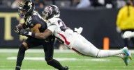After injuring his back, WR Chris Olave was not present for Saints practice on Thursday