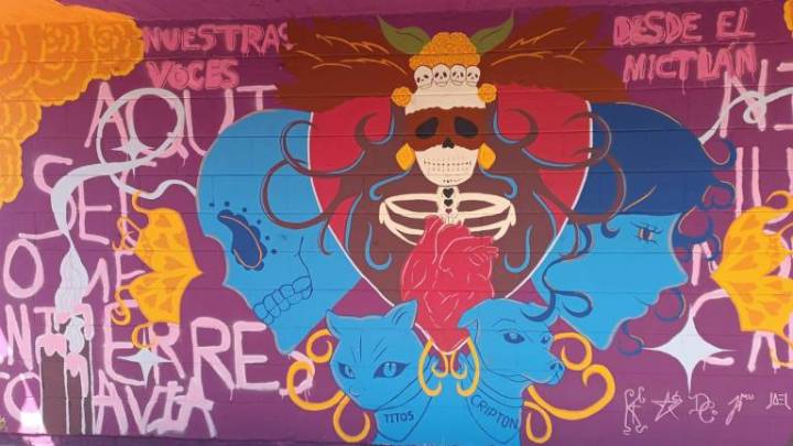 Inauguran mural ‘Nuestras Voces desde el Mictlán’ en el panteón Jardín de Mazatlán