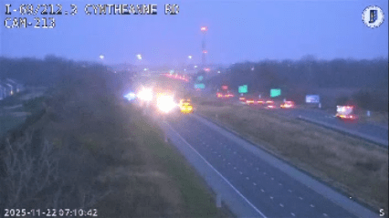 Crash involving semi closes Interstate 69 in Fishers