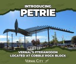 ‘Petrie The Pteranodon’ At Home On Cobble Rock Block