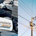 Glendale neighborhood left without power after car crashes into utility pole