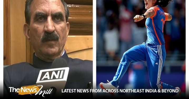Himachal CM Sukhu announces Rs one crore to cricketer Renuka Thakur