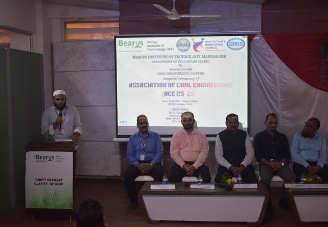 BIT Civil Engineering Dept. inaugrates ACE, organises technical s...