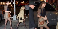 Taylor Swift & Sabrina Carpenter Look Especially Fashionable While Grabbing Dinner in NYC | Sabrina Carpenter, Taylor Swift 