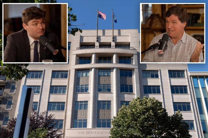 Exclusive | Heritage Foundation in revolt over Tucker Carlson defense after controversial Nick Fuentes interview: 'Footsie with literal Nazis'
