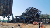 Six feared trapped after structure collapses at South Korea power plant