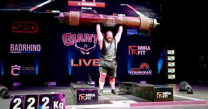 Man breaks national record by lifting heaviest log