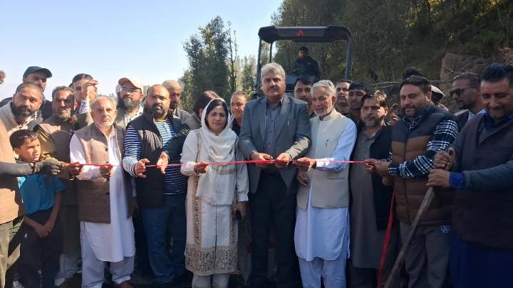 MLA Sajjad Shaheen flags off road projects in Gool