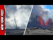 Watch: Breathtaking 'Volnadoes' Swirl Near Pouring Jets of Lava in Hawaii