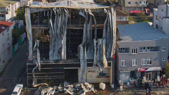 A fire at a perfume depot in northwestern Turkey kills 6 people