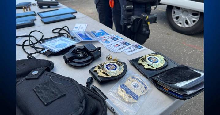 Alameda police find gun, fake federal agent badge during stolen vehicle stop