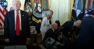 Man Collapses In Oval Office | HuffPost UK Videos