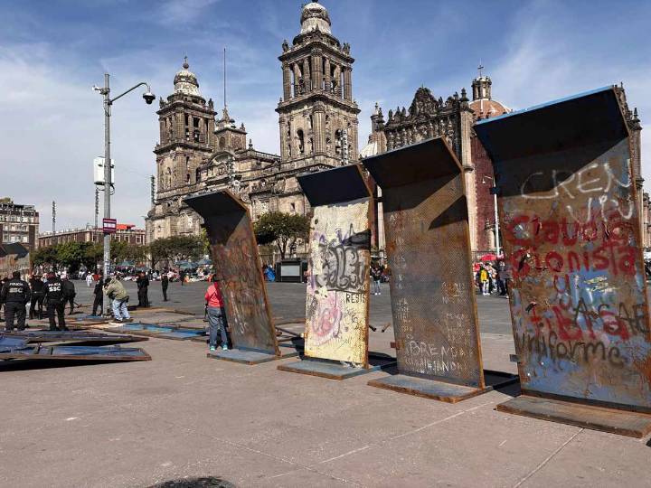 Vallas en Palacio Nacional son para proteger el recinto y evitar violencia en protestas: Sheinbaum