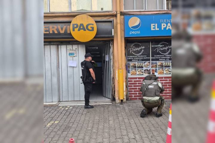 Violento robo en sucursal Servipag de Valparaíso: delincuentes se enfrentaron a tiros con Carabineros