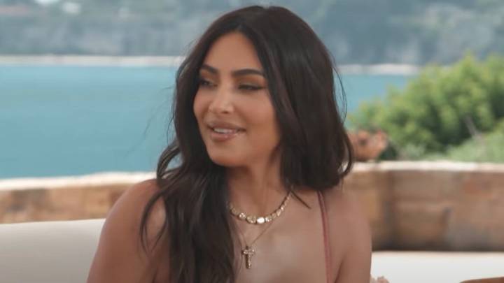 ‘Shipwrecked.’ Kim Kardashian Threw On A Gorgeous Nude Gown, Then Got It Seriously Wet