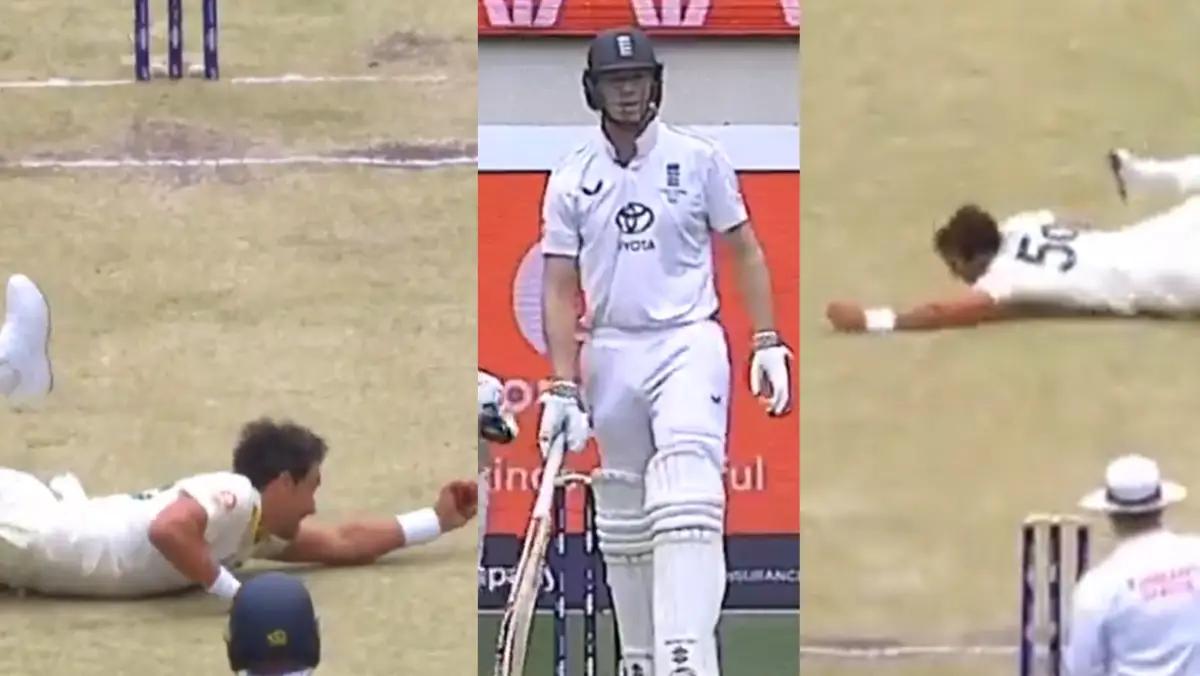 WATCH: Starc Pulls Off Full-Stretch Blinder To Dismiss Crawley Cricket