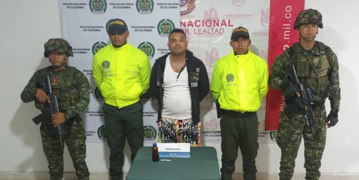 Cayó «Pedro», reconocido distribuidor de drogas en Magangué con un amplio prontuario criminal