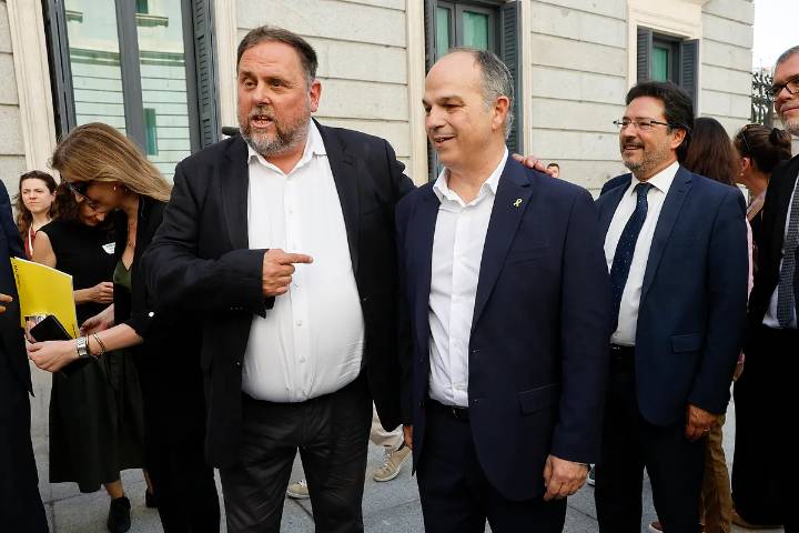 Estrasburgo rechaza que se violaran los derechos políticos de Junqueras, Turull y Sànchez por no haber podido asistir como diputados al Parlament al estar en prisión por el procés