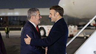 Macron inicia visita oficial a México; se reunirá con Claudia Sheinbaum en Palacio Nacional