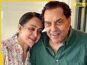 Hema Malini papped at airport, shares MAJOR health update on Dharmendra