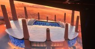Birmingham City unveil new stadium with enormous chimneys dubbed 'Powerhouse'