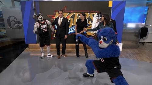 Philadelphia 76ers mascots visited Action News Mornings
