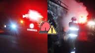 Traila se incendia en la 'Súper' Durango-Mazatlán mientras era remolcada