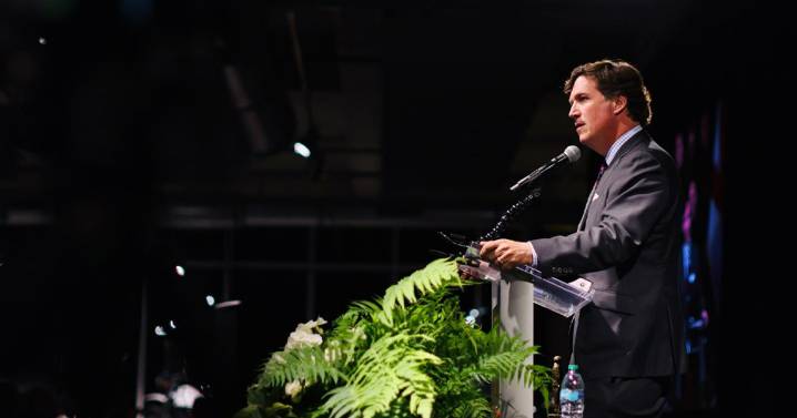 'If you challenge the rulers of this world, you can get killed': Tucker Carlson accepts 1819 News Courage Award on behalf of Charlie Kirk