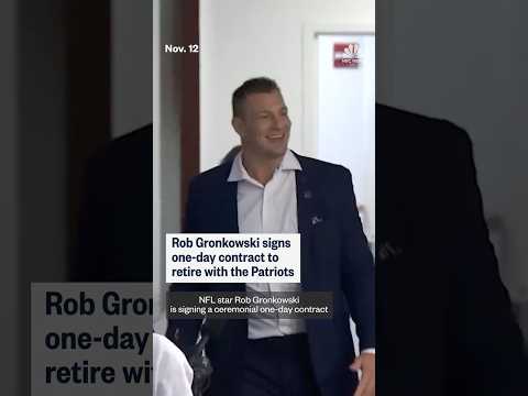 Rob Gronkowski signs one-day contract to retire with the Patriots