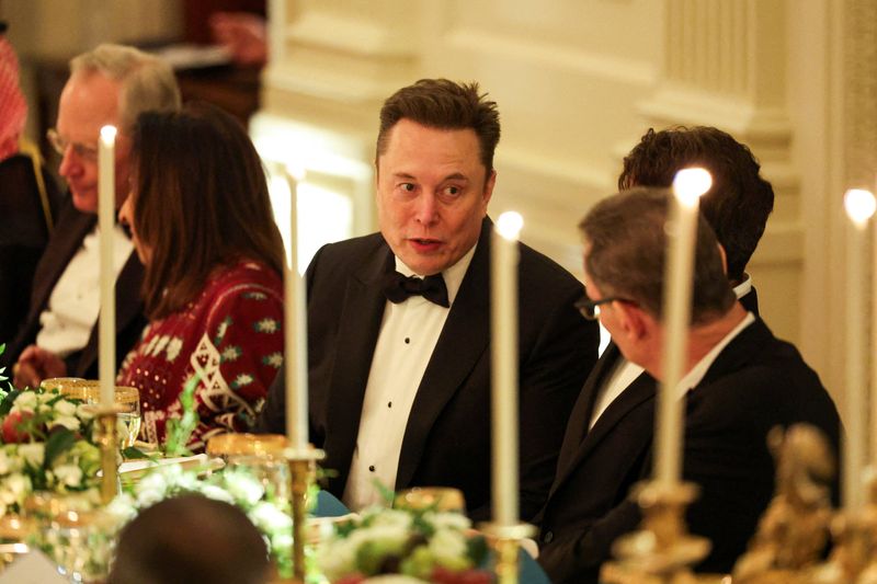 Elon Musk attends Trump's dinner with Saudi crown prince