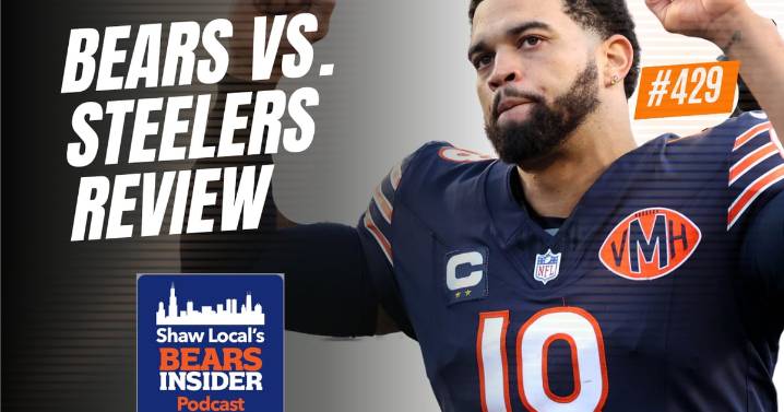 Bears Insider Podcast Episode 429: Recapping the Chicago Bears’ 31-28 win over the Steelers – Shaw Local